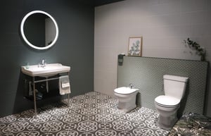 bathroom with tiles