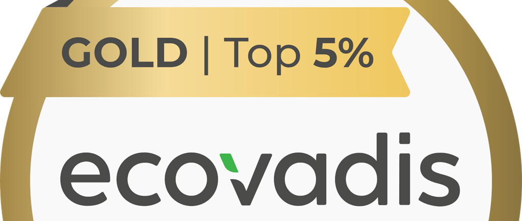 Gold rated by EcoVadis