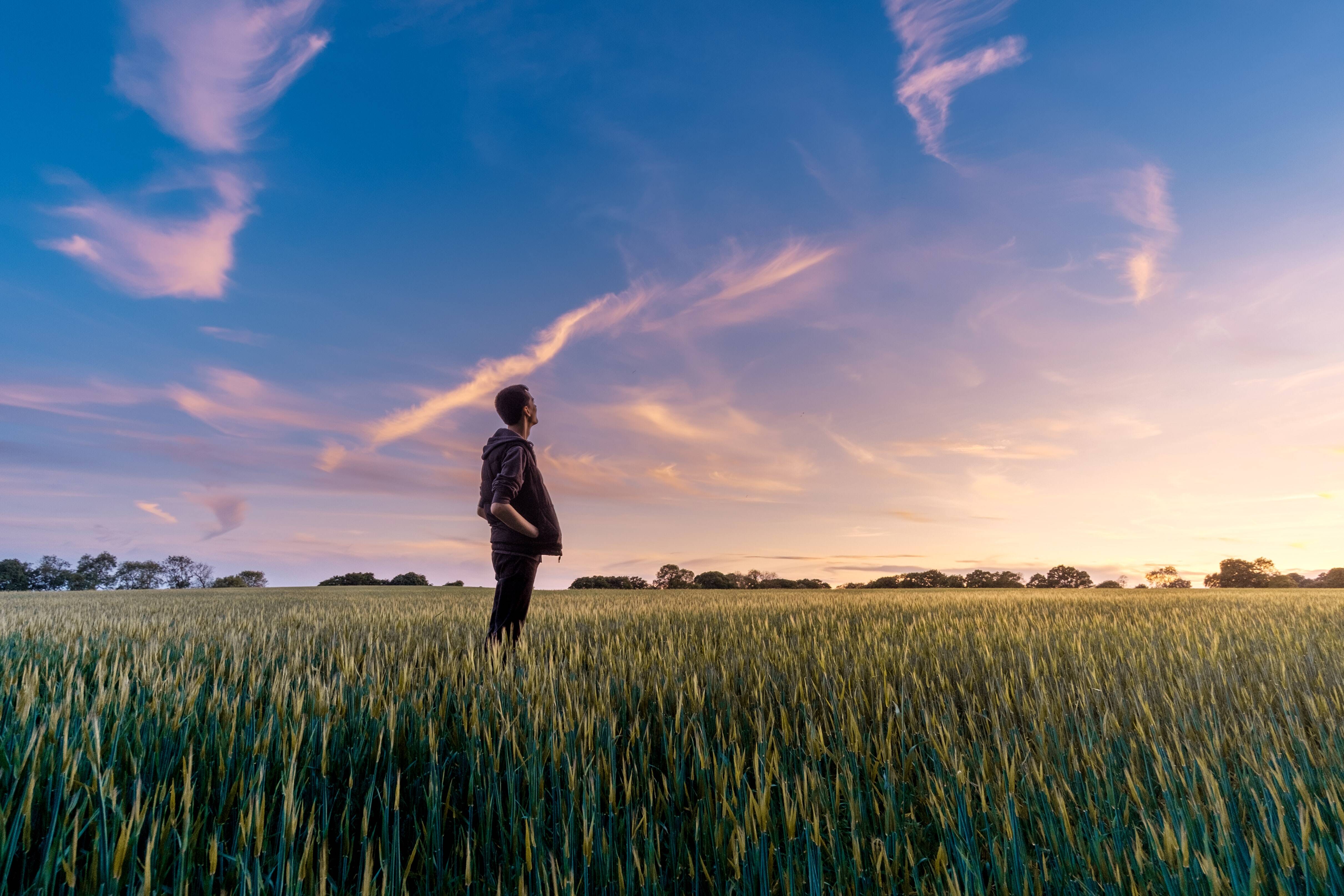 Man on field